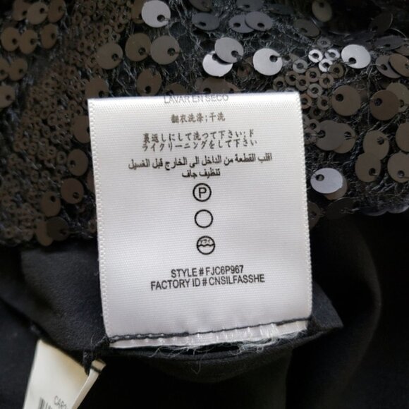 𝅺BCBGMAXAZRIA Lilac Carole Sequin Cocktail Mini Dress, Size 4P - Picture 8 of 8